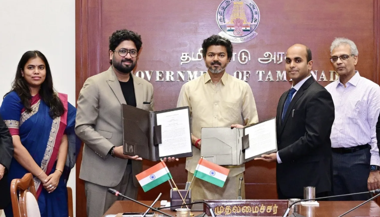 ரூ.15,037 கோடி மெகா முதலீடு: நெல்லையில் விக்ரம் சோலார் ஆலை... முதல்வர் விஜய் முன்னிலையில் ஒப்பந்தம்!